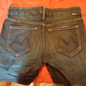 MOTHER The Looker No Play Size 24 Blue Skinny Jeans